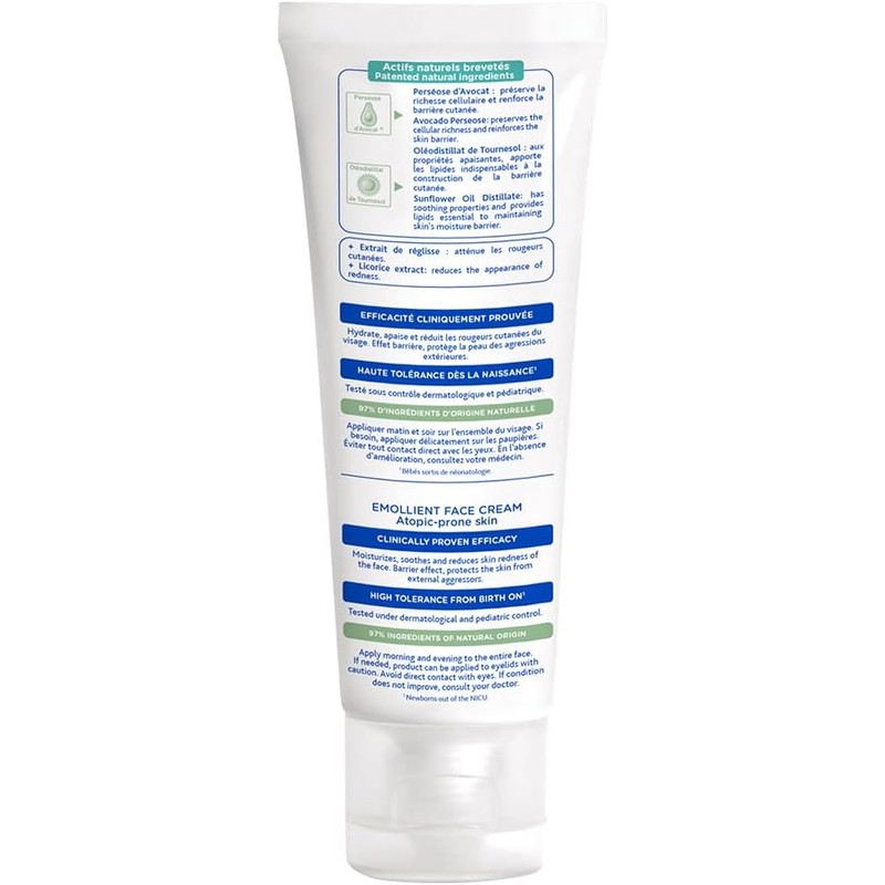 Mustela, Stelatopia, Crema Facial Emoliente para Bebés, 40ml