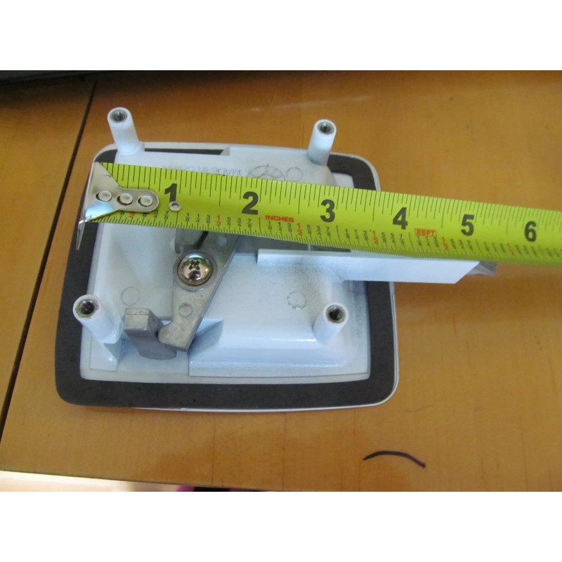 FIC WHITE RV 5" x 4 1/2" Baggage Door Lock