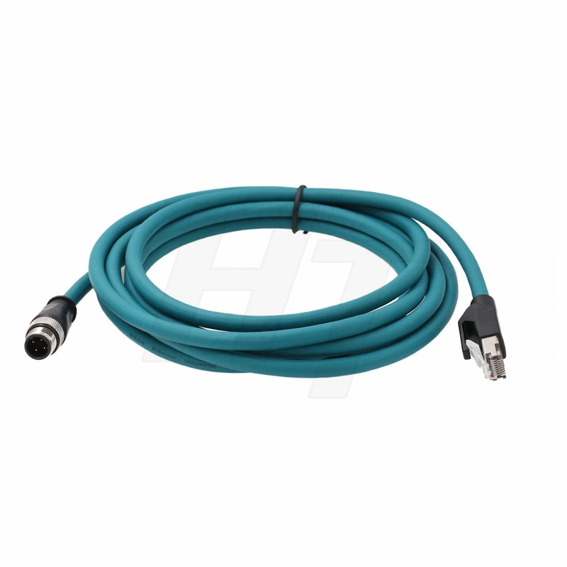 HangTon Industrial Machinery M12 - Cable de alimentación Ethernet RJ45
