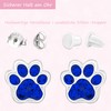 JAYARE Childrens Silver 925 Girls Paw Stud Earrings Dogs Cats