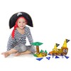 Tytan TILES Pirate Ship & Island 60-Piece Magnetic Tiles Building
