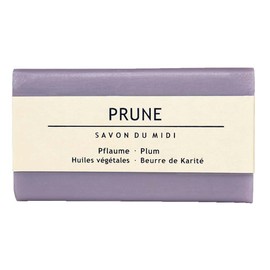 SAVON DU MIDI Soap with Karité Butter, Plum, 100 g (Pack of 5)