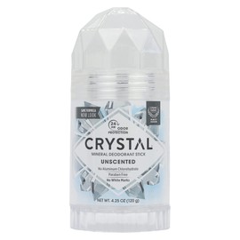Crystal Essence CRYSTAL Deodorant Stick (30003), Unscented, 4.25 Ounce