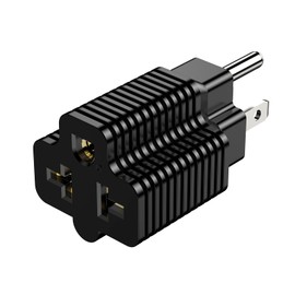 15 Amp Household AC Plug to 20 Amp Adapter, Nema 5-15P to 5-15R/ 5-20R, 5-15P to 6-15R/6-20R, T-Blade 20 Amp to 15 Amp Plug Adapter Converter, 15A 125V to 20A 250V Outlet