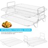 2 Layer Air Fryer Rack - Stainless Steel Grill Dehydrator