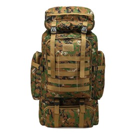 SZETOSY 80L Camping Hiking Backpack, Tactical Molle Backpack, Waterproof Trekking Backpack, Waterproof Hiking Backpack, Outdoor Sports Backpack for Hunting, Hiking, Trekking, Fishing, turquoise