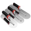 Hubaow 3 Pack Pool Trowels, 0.7mm Thickness Stainless Steel Concrete