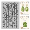 CHGCRAFT Bamboo Plant Leaves Clay Texture Mat Polymer Clay Molds