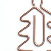 100Pcs Cute Paper Clips Retro Christmas Style Exquisite Color Wide