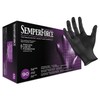Sempermed BKNF106 SemperForce Nitrile Glove, 4 Mil, Powder-Free, XX-Large, Black