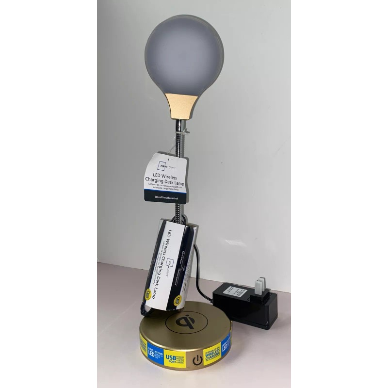 Mainstays Desk Lamp LED Qi Wireless & USB Charging Port