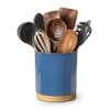 Nucookery 360°Rotating Utensil Holder, 7.2" Kitchen Utensil Crock, Ceramic Cooking
