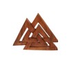 Windalf Valknut Handmade Wall Decoration 24 cm Viking Wotans Knot