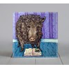 Javelina reading library decor animal art tile coaster gift