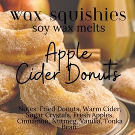 Wax Squishies - 7.5 oz Variety of Scents! Squeeze Wax, Squeezable Wax Melts home fragrance amazing scents:_Apple Cider Donuts 