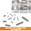 ISPINNER 220pcs Roll Pin Set, Stainless Steel Slotted Spring Pin