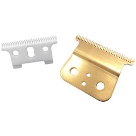 Gold T outliner blade for andis t outliner, andis gtx replacement blade (T blade + glod steel blade)