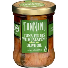 Tonnino Tuna Fillets with Jalapeno in Olive Oil, 6.7 Ounce -- 6 per case.