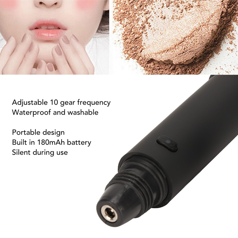 Electric Makeup Brush 10 Gears Rechargeable Adjustable Multifunctional Waterproof Blush