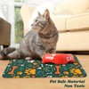 Dog Food Mats for Floors Waterproof, Dog Cat Water Bowl