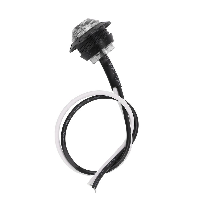 10pcs Side Marker Light 3LED IP68 Waterproof Round Clearance Indicator