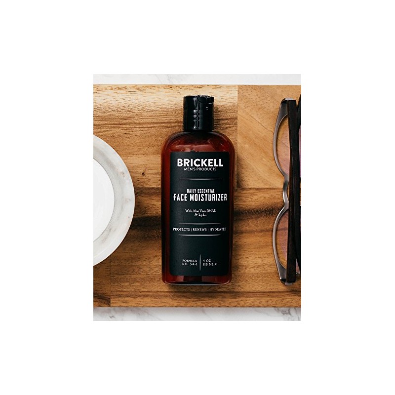 Brickell Men's Products Daily Essential Face Moisturizer, 4 Ounce