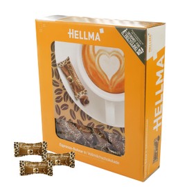 Hellma Espresso-Bohne in Vollmilchschokolade - 380 Stk. schokoliert, einzeln - je 1,1 g - Vorrats-Box - für Café, Gastro