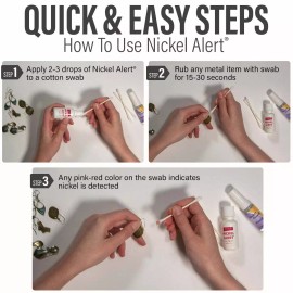 Nickel Alert® (1) - Nickel Test Kit to avoid contact with nickel in jewelry