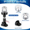 Rossesay White LED Boat Stern Light with 2 Pcs 8.2ft