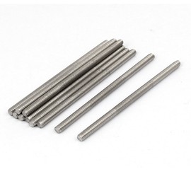 uxcell M4 x 80mm 304 Stainless Steel Fully Threaded Rod Bar Studs Hardware 10 Pcs