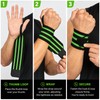Weightlifting Wrist Wraps for Strength Training – Adjustable Elastic Wrist