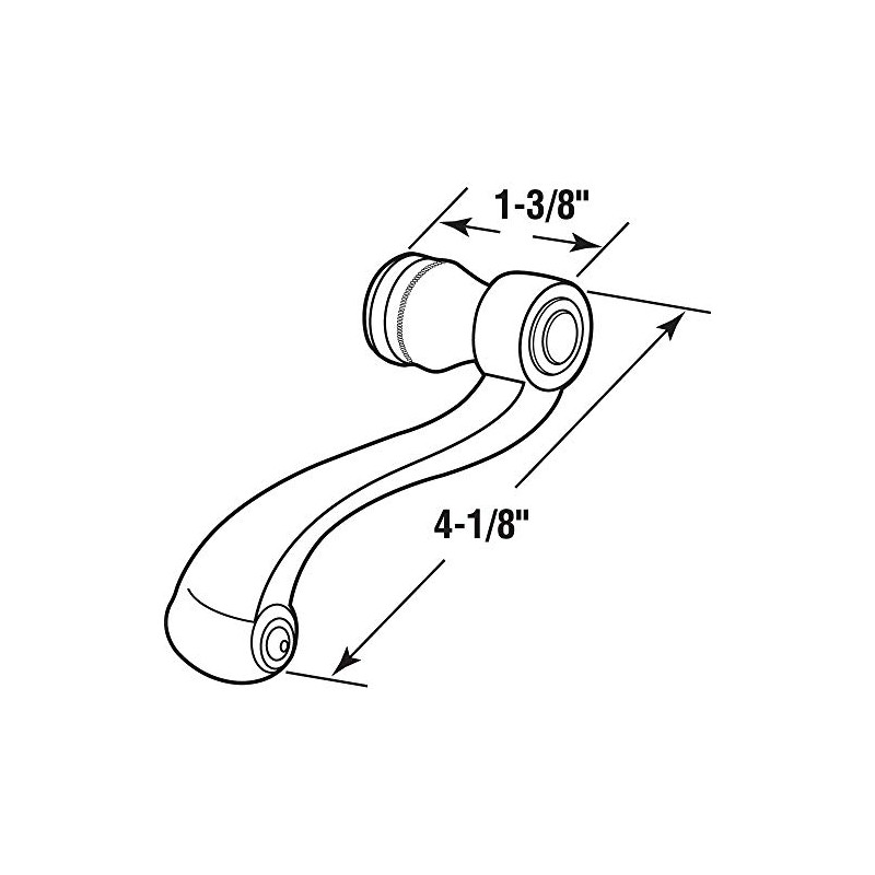 Prime-Line E 2660 French Colonial Door Levers, Heavy Weighted Casting