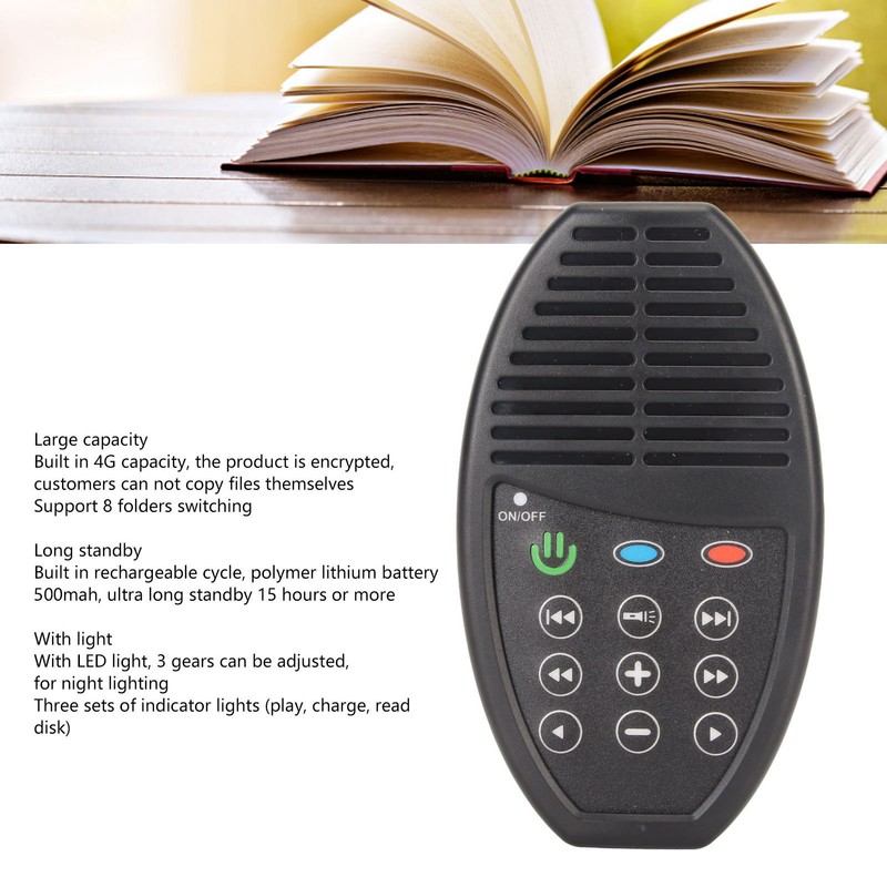 Bible Player with LED Light Solar Charging Built in 4G