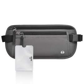 SPOKKI Sichere Reise-Gürteltasche, grau, Gürteltasche