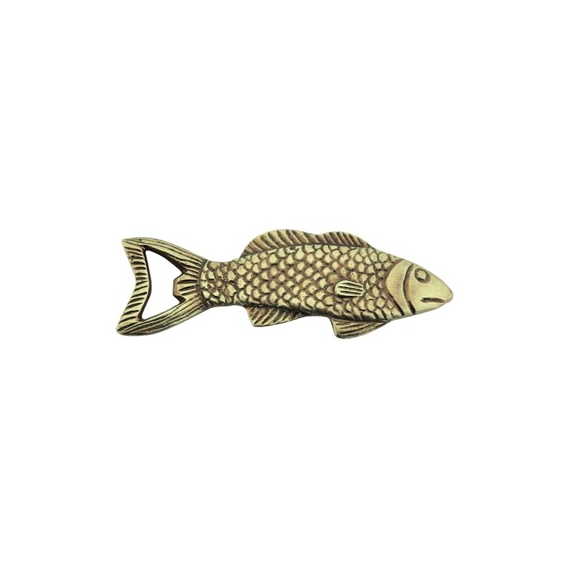 Sea-Club Bottle Opener Fish Bottle Opener Antique Brass 15 x