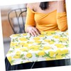 Abaodam Outdoor Tablecloth Lemon Print Summer Rectangle Easy Wash Stylish