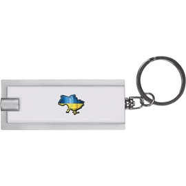 Azeeda 'Ukraine National Flag Map' Keyring LED Torch (KT00035224)
