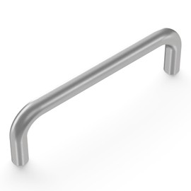 Hickory Hardware 1 Pack Solid Core Kitchen Cabinet Pulls, Luxury Cabinet Handles, Hardware for Doors & Dresser Drawers, 3-1/2 Inch Hole Center, Satin Chrome, Wire Pulls Collection