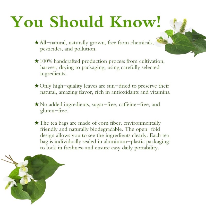 Soilmount Organic Houttuynia Cordata Tea | Dokudami | Yuxingcao |