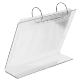 STOBOK Photo Display Acrylic Flip Photo Album Desktop Photo Album Mini Photo Book Acrylic Desk Calendar Landscape Photo Frame Clear Flip Photo Frame Album