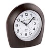 Atlanta 2508-20 Environmentally Friendly Alarm Clock without Ticking Wood Effect