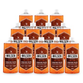 Milsek Furniture Polish and Cleaner with Orange Oil, 12-Ounce, Pack of 12, OR-12-12PK