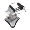 Mini Vacuum Base Vise Portable with 360°Swiveling Head and Powerful