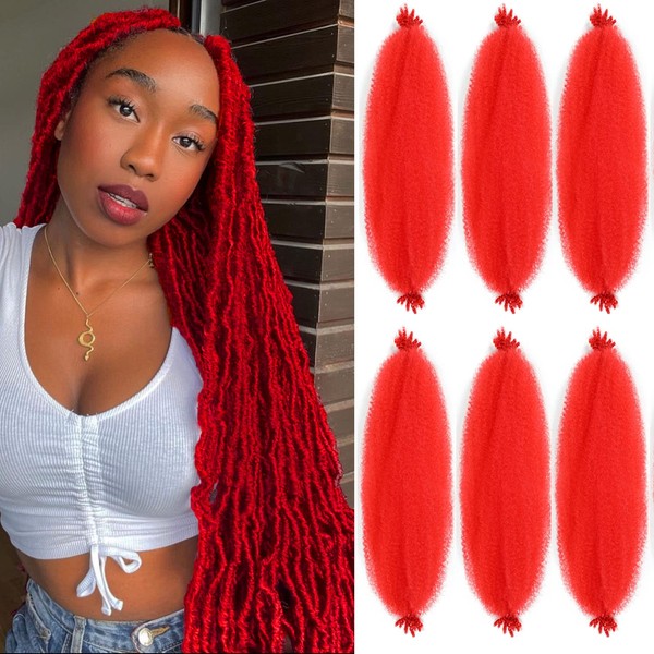 Afro Twist Hair 24 Inch 6 Packs, Springy Afro Twist