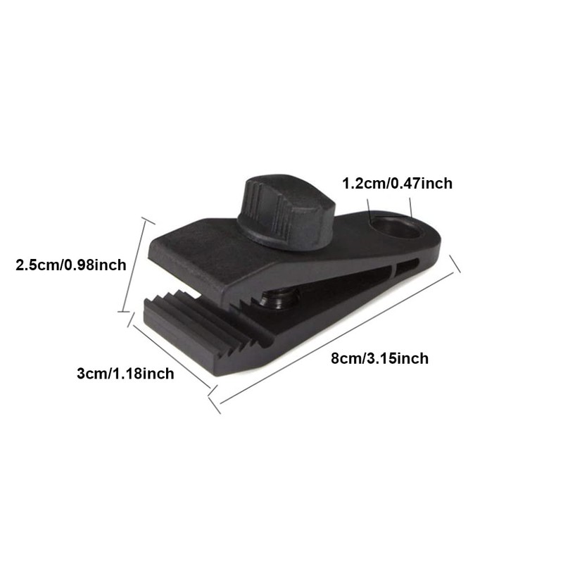 20PCS Tarp Clips, Nylon Heavy Duty Lock Grip Tent Clips