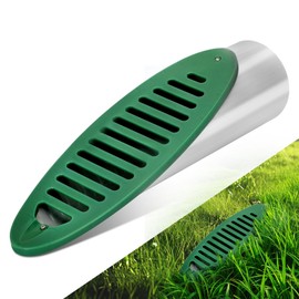 4 Inch Yard Drain Green Angled Drainage Grate for Yard Drain, Drain Grate for Yard Drainage Systems, Yard Drain Emitter for Gutter Downspout Extensions, Lawn Slope Drainage Pipe Emitter for Ditch