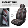ZNDAW 5PCS Baja Saddle Blanket Car Seat Covers, Front Set