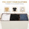 SOLEDI 180L Laundry Hamper 3 Section, Extra Large Laundry Hamper