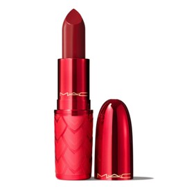 MAC Cosmetics Lovestruck Luck Collection Lustreglass Lipstick - Powerfully Potent (Deep Red) - 0.1 oz / 3 g