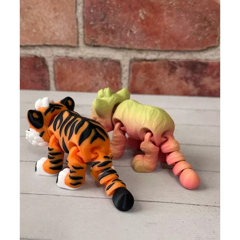 3D Printed Articulating Baby Tiger (Printverse)